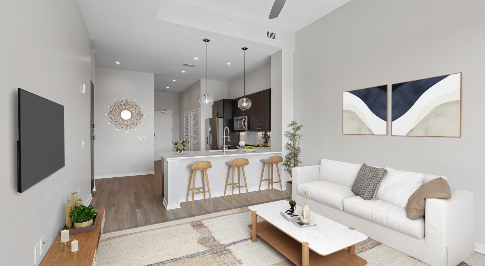 Vertis Living Room (B1, Unit 1002)