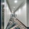 Marble blue carpeting in hallway at Vertis
